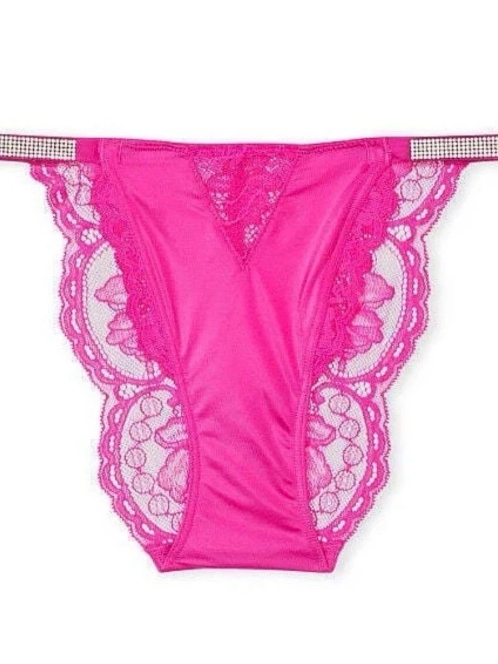 New Victoria Secret Panty (L) Very Sexy Strap Lace Cheeky  Lingerie NWT